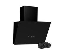 Klarstein MaxAir Cooker Hood - 50cm Compact Extractor Hood, Touch Control, 336 m³/h Air Flow Energy Efficiency, LED Lighting, Dual Ventilation, Black