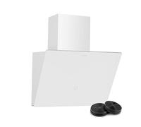 KLARSTEIN MaxAir Cooker Hood - Compact 50cm Kitchen Extractor, Touch Control, 183-336 m³/h Air Flow, A++ Energy Efficiency, LED Lighting, Dual Ventilation, White