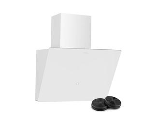 Klarstein MaxAir Cooker Hood - Compact 50cm Kitchen Extractor, Touch Control, 183-336 m³/h Air Flow Energy Efficiency, LED Lighting, Dual Ventilation, White