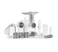 Klarstein Mighty Mince Meat Grinder, Meat Mincer, Mincer Machine, White