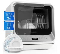 Klarstein Mini Dishwasher, 2 Place Setting, Quiet Operation, 7 Washing Programs, Easy To Install Portable