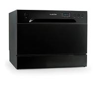 Klarstein Mini Dishwasher for 6 Place Settings, Quiet UV Countertop Dishwasher with 6 Programmes, Compact Tabletop for Home Office Camping, Built-In Water Tank & Connection