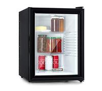 KLARSTEIN Mini Fridge, 42L Tabletop Glass Door Cooler for Food, Drinks, Beer & Skincare, Quiet Operation with Adjustable Shelves, for Home, Office & Camping