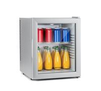 KLARSTEIN Mini Fridge for Bedrooms, Food, Drinks, Beer & Skincare Fridge Cooler, Glass Door Drinks 30L Table Top w/Adjustable Shelves, Quiet & Small For Home, Office, Camping