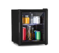 KLARSTEIN Mini Fridge for Bedrooms, Food, Drinks, Beer & Skincare Fridge Cooler, Glass Door Drinks 30L Table Top w/Adjustable Shelves, Quiet & Small For Home, Office, Camping