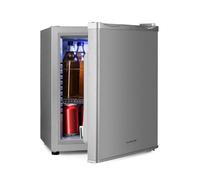 KLARSTEIN Mini Fridge for Bedrooms, Food, Drinks, Beer & Skincare Fridge Cooler, Interior Lighting Drinks 30L Table Top w/Adjustable Shelves, Quiet & Small For Home & Office