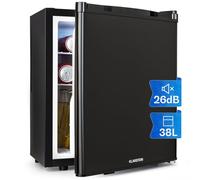 KLARSTEIN mini fridge for rooms, mini fridge for drinks, snacks & cosmetics, small minibar, fridge quiet, adjustable shelves, skincare fridge 6-18°C, 38L