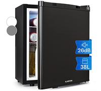 KLARSTEIN mini fridge for rooms, mini fridge for drinks, snacks & cosmetics, small minibar, fridge small & quiet, adjustable shelves, small skincare fridge 5-22°C, 38L