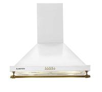 Klarstein Montblanc Cooker Hood - Kitchen Extractor Fan, Cooker Extractor Fan, 610m³ / h, 3 Stages, 165W, 2 x 1.5W LED Bulbs, Mounting Set with Wall Brackets, Energy Efficiency Class A, White