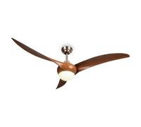 Klarstein Monteverde 132 cm 150W Ceiling Fan with Light Walnut