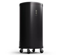 Klarstein Mr. Barbot Beer Fridge, Steel Beverage Cooler for Bedrooms, Quiet Portable Fridge Wine Cooler, Indoor/Outdoor Home Bar Storage for Beverages, Soft Drinks, 360° View, LCD Display, 0-16°C, 50L