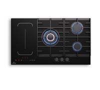 Klarstein Multichef 90cm Dual Fuel Hob 5 cooking zones Black glass