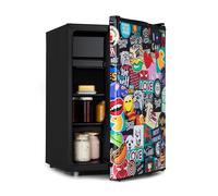 Klarstein Obsidian 44.5cm 72L Mini Fridge Stickerbomb Design