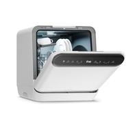Klarstein Oceana Tabletop Dishwasher - Compact Dishwasher for 3 Place Settings, 7 Programs, 6 L Water Use, AquaStop, Portable Design