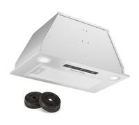 Klarstein Kitchen Cooker Hood 52cm, Extractor Fan for Kitchen w/LED Lights, Grease Filters, 439m³/h Airflow Cooker Hoods, Timer & Touch Controls, Built in Wall Mount Stainless Steel Extractor Fan