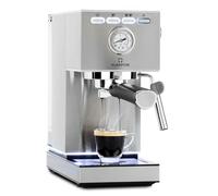 KLARSTEIN Pausa espresso maker, portafilter machine with 1350 watts, espresso maker 7-9 bar pressure, portafilter with water tank: 1.4 litres stainless steel, silver