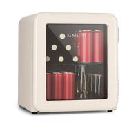 Klarstein PopLife 50cm 48L Drinks Fridge with Glass Door Cream