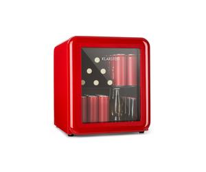 Klarstein PopLife 50cm 48L Drinks Fridge with Glass Door Red
