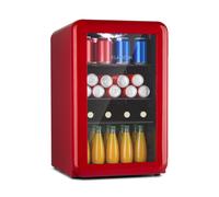 Klarstein PopLife 68cm 70L Drinks Fridge with Glass Door Red