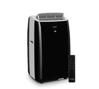 Klarstein Portable Air Conditioner Unit, 4-in-1 Cooling Air Conditioning for Home, with Night Mode, Dehumidifier & Ventilator, Low Consumption Mini Air Con, Small Mobile AC, 12000 BTU Black