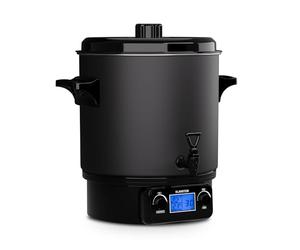 Klarstein Preserving Machine Mulled Wine Pot Warmer, 27L Instant Hot Water Boiler For Kitchens, 2000W Stainless Steel Electric Urn Kettle Dispenser, Tea, Hot Drinks, Wine & Water Boilers For Catering