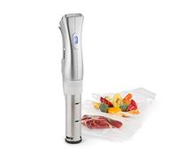 Klarstein Quickstick - Sous Vide Cooker, Sous Vide, Sous Vide Mahine, 3D Circulation Power, 1300 Watts, 50-95 ° C Temperature Range, Up to 20 litres Filling Volume, LCD Touch Display, Silver