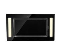 Klarstein Remy - Island Cooker Hood, Kitchen Extractor Fan, Extractor Hood, Substructure Hood, Ceiling Hood and Bull; 90 cm, Touch, Cooking Surface Lighting; up to 620 m³/h Remote Control, Black
