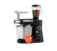 Klarstein Renata Food Processor Blender Mincer 3in1 2000 W 10 L Black or Red