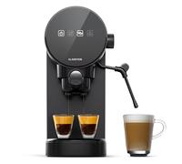 Klarstein Retro Coffee Machines with Milk Frother, 0.9L Espresso Coffee Machine Maker, 1360W Espresso & Cappuccino Machines, Stainless Steel Barista Espresso Machine for Cappuccino, Latte, Expresso