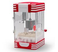 Klarstein Retro Popcorn Machine, Kids Popcorn Maker Machine, Mini Cinema Style Popcorn Popper, 300W Vintage American Popcorn Making Kit, Childrens Small Pop Corn Makers w/Stainless Steel Container