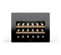 Klarstein Rhone 28 Uno Wine Fridge - 28 Bottle Capacity, Single Zone, 5-20°C, LED Control, UV Protection, Quiet Operation, Black Wine Cooler