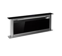 Klarstein Royal Flush 90cm 604.1m³/h Downdraft Extractor Black/Silver
