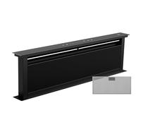 Klarstein Royal Flush Eco Downdraft Cooker Hood Energy Efficient, 836 m³/h Air Flow, Quiet 70 dB, Touch Control, LED Mood Lighting, Wall-Mounted, Black
