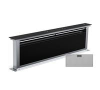 Klarstein Royal Flush Eco Downdraft Cooker Hood Energy Efficient, 836 m³/h Airflow, Quiet 70 dB, Touch Control, 9 LED Colours, Wall-Mounted, Recirculation Mode, Stainless Steel