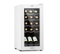 Klarstein Shiraz 34.5cm 15 Bottles Freestanding Wine Fridge White