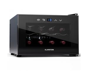 Klarstein Shiraz 43cm 8 Bottles Freestanding Wine Fridge Black