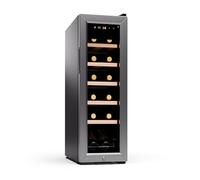 Wine Cooler Freestanding Drinks Fridge Touch Bar Fridge Wine 12 Bottles Silver