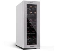 Klarstein Shiraz Slim 30cm 18 Bottles Dual Zone Wine Fridge White
