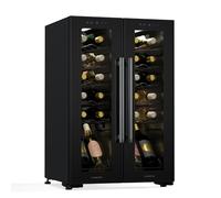 KLARSTEIN Shiraz wine refrigerator 2 zones - 24 bottles, free-standing, 5-18°C, LED lighting, touch operation, elegant design, wine climate control cabinet