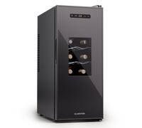 Klarstein Silent Vino 27cm 12 Bottles Freestanding Wine Fridge Black