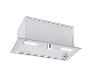 Klarstein Simplica Fan Module Built-In Hood - Exhaust Air Output: 400m³ / h, Recirculation Mode Possible, Rotary Knob, 3 Levels, LED Lighting: 2 x 1.5 W, Extractor Hood, Stainless Steel, 52cm Wide