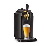 Klarstein Skal Beer Dispenser - Thermoelectic Beer Cooler, Beer Machine, Beer Pump, 5 Litre Kegs, Pressurised CO2 Cartridge System, LED Display, 6 Cooling Temperatres, Stainless Steel, Anthracite/Gold