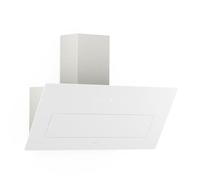 KLARSTEIN SleekAir Cooker Hood - 90cm Kitchen Extractor, 718 m³/h Air Flow Energy Efficiency, Touch Control, LED Lighting 2700-6500K, Quiet, Dual Ventilation, White