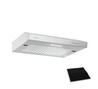 Klarstein SlimVent 60 Silver cooker hood for air-fresh kitchen