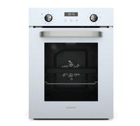 Klarstein SmartSlim Built-in Oven - 49L Electric Oven with 9 Functions, Digital Timer, Steam-Cleaning, Removable Glass Door, Black Tempered Glass, Energy Class A, 45cm
