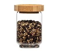 Klarstein Stacking glass with bamboo lid 250 ml stackable
