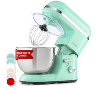 Klarstein Stand Mixer, 5L Food Mixer for Baking with Bowl, 1800W Cake Mixer w/Beater, Dough Hook, Whisk & Mixing Bowl, 6 Speed Planetary Rotation Kitchen Maker, Electric Mixer for Baking Bread Pastry