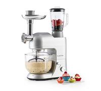Klarstein Stand Mixer, 5L Food Mixer for Baking with Bowl, 2000W Cake Mixer w/Beater, Dough Hook, Whisk, 1.5L Blender, Food Processor Meat Grinder, 6 Speed Electric Mixer for Baking Bread Pastry