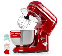 Klarstein Stand Mixer, 5L Food Mixer for Baking with Bowl, 2000W Cake w/Beater, Dough Hook, Whisk & Mixing Bowl, 6 Speed Planetary Rotation Kitchen Maker, Electric for Baking Bread Pastry