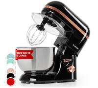 Klarstein Stand Mixer, 5L Food Mixer for Baking with Bowl, 2000W Cake w/Beater, Dough Hook, Whisk & Mixing Bowl, 6 Speed Planetary Rotation Kitchen Maker, Electric for Baking Bread Pastry